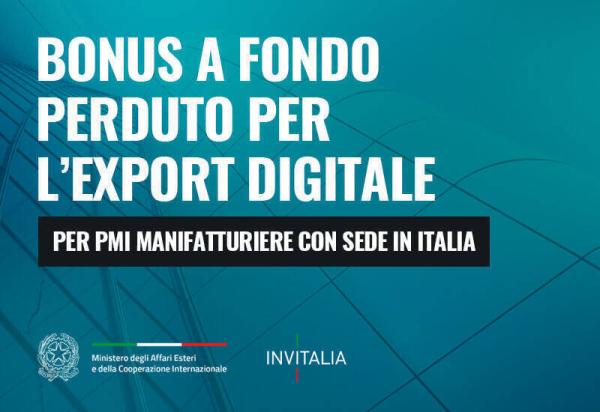 Approfitta del Bonus Export Digitale Plus